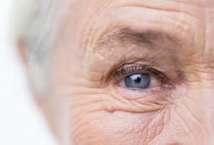 a close up of an eye