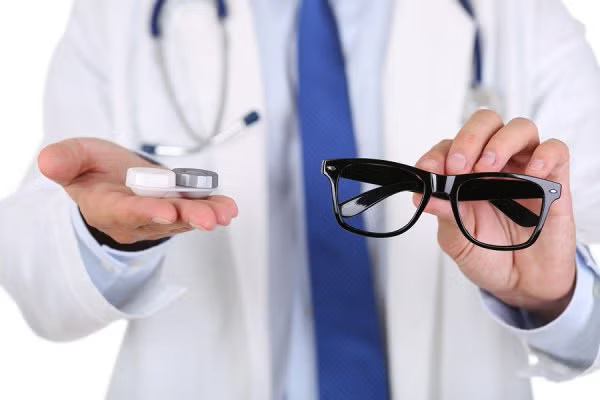Glasses or eye lenses