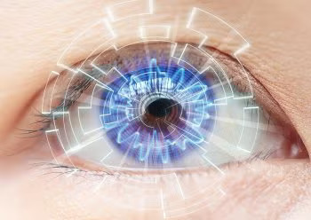 Holograph in the eye