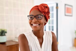 Women smiling