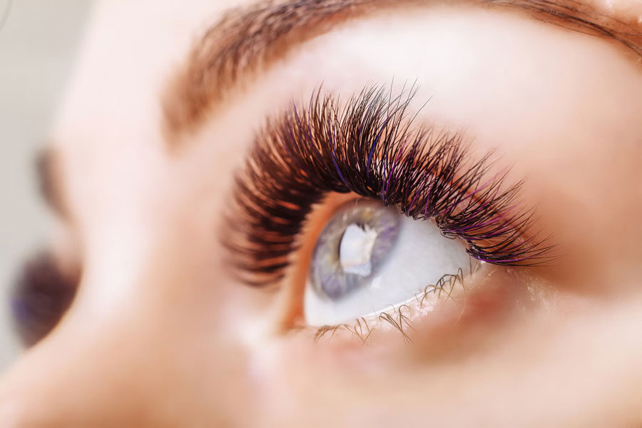 woman's eyelashes
