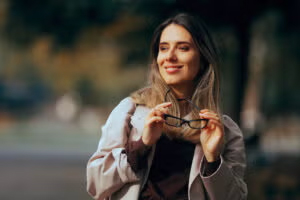 Women smiling