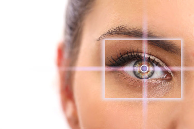 Woman going through Lasik Surgery